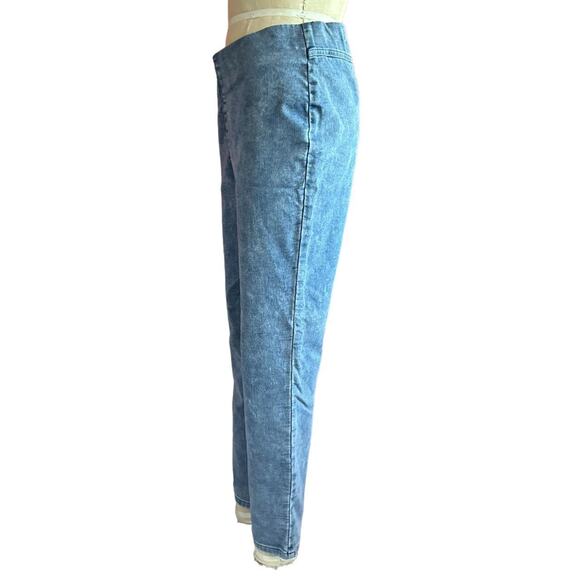 Vintage Jeans Womens Size 12 Tall Pull On Stonewash Stretchy Waist Retro 90s - Picture 6 of 7